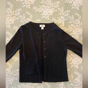 Black Button-Up Cardigan